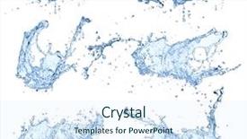  Presentation with blue water - Amazing PPT layouts having aqua blue - water splashes collection isolated backdrop and a sky blue colored foreground