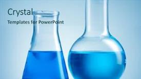  Presentation with aqua - Beautiful slides featuring aqua culture - laboratory glassware backdrop and a  colored foreground
