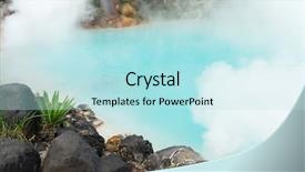  Presentation with hell - Cool new presentation theme with aqua culture - sea hell in beppu backdrop and a sky blue colored foreground