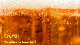  Presentation with beer - Audience pleasing theme consisting of aqua orange - beer with bubbles backdrop and a tawny brown colored foreground