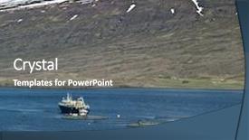  Presentation with fishing net - Cool new slides with a friendly smile low backdrop and a  colored foreground.