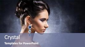  Presentation with rich - PPT layouts consisting of aquamarine - young beautiful and rich woman background and a ocean colored foreground