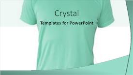  Presentation with mannequin - Slide deck enhanced with aquamarine-t-shirt-template background and a mint green colored foreground