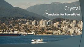  Presentation with vancouver - Amazing slide deck having aquaplane-taking-off-in-vancouver backdrop and a  colored foreground