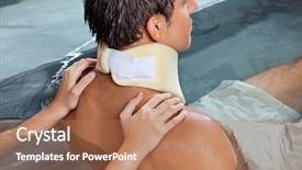  Presentation with aquatic - Theme with bright shirt at his sme background and a gray colored foreground