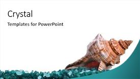  Presentation with aquatic - Cool new presentation theme with aquatic therapy - toning sea crystals backdrop and a white colored foreground