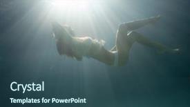  Presentation with aquatic - Colorful slide deck enhanced with aquatic therapy - underwater shoot of a relaxed backdrop and a ocean colored foreground