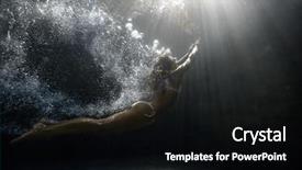  Presentation with aquatic - Colorful slide deck enhanced with aquatic therapy - underwater shoot of a relaxed backdrop and a black colored foreground
