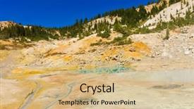  Presentation with mud baths - Slide deck featuring aquifer - california drought results - mount background and a soft green colored foreground