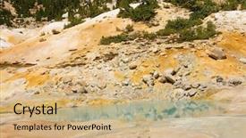  Presentation with mud baths - PPT layouts having aquifer - california drought results - mount background and a coral colored foreground