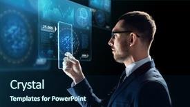  Presentation with augmented reality - Audience pleasing slide deck consisting of ar - business augmented reality and future backdrop and a navy blue colored foreground