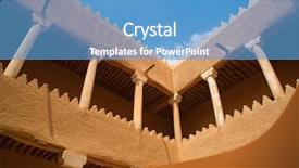  Presentation with saudi arabia - Slide deck with ar - streets of the old city background and a teal colored foreground