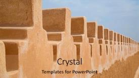  Presentation with riyadh - Slide deck enhanced with ar - streets of the old city background and a coral colored foreground