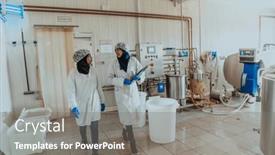  Presentation with investing - PPT theme consisting of arab-business-partner-visiting background and a gray colored foreground