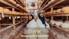  Presentation with investing - Presentation design featuring arab-business-partner-visiting background and a tawny brown colored foreground