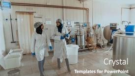  Presentation with investing - Slide deck having arab-business-partner-visiting background and a gray colored foreground