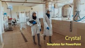  Presentation with investing - Presentation theme having arab-business-partner-visiting background and a tawny brown colored foreground