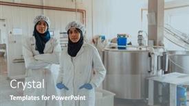  Presentation with investing - Presentation design with arab-business-partner-visiting background and a gray colored foreground