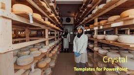  Presentation with investing - Slides enhanced with arab-business-partner-visiting background and a tawny brown colored foreground