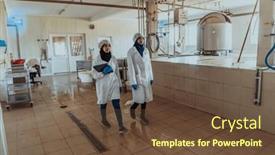  Presentation with business partner - Slides having arab-business-partner-visiting background and a tawny brown colored foreground