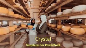  Presentation with investing - Presentation theme with arab-business-partner-visiting background and a tawny brown colored foreground