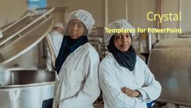  Presentation with investing - Presentation theme consisting of arab-business-partner-visiting background and a violet colored foreground