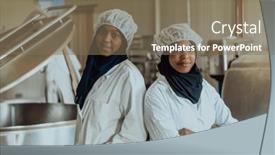  Presentation with investing - Theme having arab-business-partner-visiting background and a violet colored foreground