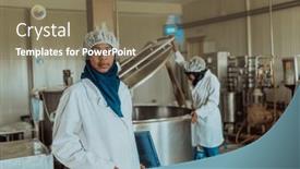  Presentation with business partner - Theme featuring arab-business-partner-visiting background and a violet colored foreground