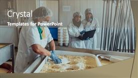  Presentation with partners - Presentation design with arab-business-partners-oversee-cheese background and a gray colored foreground