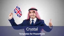  Presentation with buku bahasa arab - Amazing slide set having arab businessman against the gradient backdrop and a  colored foreground