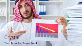  Presentation with doing the right thing - Audience pleasing slide deck consisting of arab-businessman-working backdrop and a lemonade colored foreground