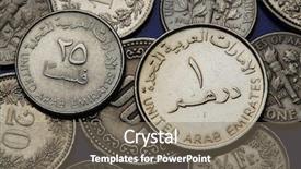  Presentation with emirates - Audience pleasing presentation theme consisting of arab emirates uae one dirham backdrop and a  colored foreground