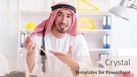  Presentation with project - PPT layouts consisting of arab-engineer-working-on-new background and a lemonade colored foreground