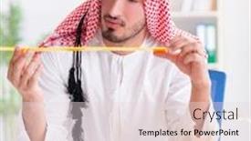  Presentation with project - PPT theme featuring arab-engineer-working-on-new background and a lemonade colored foreground