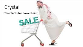 Presentation with arabic music arab man playing - Amazing presentation theme having arab man doing shopping isolated backdrop and a white colored foreground