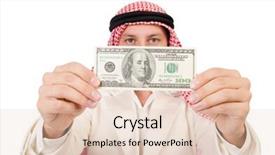  Presentation with diversity - Presentation design having arab man in diversity concept background and a lemonade colored foreground