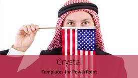  Presentation with diversity - Presentation having arab man in diversity concept background and a red colored foreground