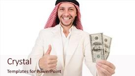  Presentation with diversity - Theme having arab man in diversity concept background and a lemonade colored foreground