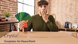  Presentation with new home - PPT layouts having arab-man-with-beard-moving background and a  colored foreground