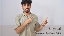  Presentation with arabic music arab man playing - PPT theme featuring arab-man-with-beard-standing background and a  colored foreground