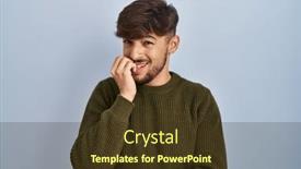  Presentation with anxiety - Slide set with arab-man-with-beard-standing background and a tawny brown colored foreground