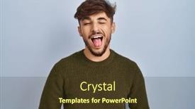  Presentation with emotion - Slides featuring arab-man-with-beard-standing background and a tawny brown colored foreground