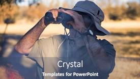  Presentation with arabic music arab man playing - PPT layouts consisting of arab-man-with-his-binoculars background and a ocean colored foreground