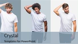  Presentation with indian anchesters - Slide deck featuring arab men over vintage background and a light blue colored foreground