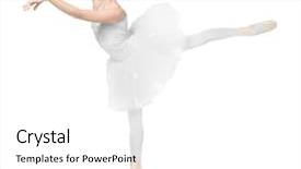  Presentation with dance beautiful couple dancing ballroom - Colorful theme enhanced with arabesque - beautiful ballet dancer on white backdrop and a white colored foreground