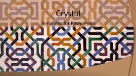  Presentation with tile - Audience pleasing slides consisting of arabesque - decorative tile pattern backdrop and a coral colored foreground