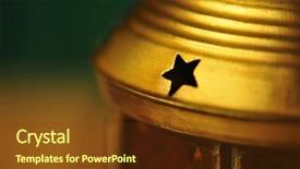  Presentation with arabic - Colorful presentation theme enhanced with arabesque - extreme close up backdrop and a tawny brown colored foreground