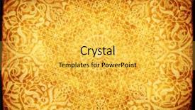  Presentation with ornament - Amazing presentation theme having arabesque - grunge background with paper texture backdrop and a yellow colored foreground