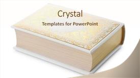  Presentation with vintage book - Slide deck having arabesque - vintage ornate book isolated background and a cream colored foreground