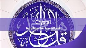  Presentation with emirate - PPT layouts consisting of cooking and food concept - smiling female chef cook or baker with pan and spoon tasting food background and a sky blue colored foreground